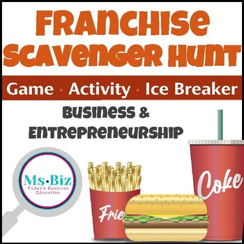 Preview of Business Franchise Scavenger Hunt | Activity Ice Breaker Game & Assignment