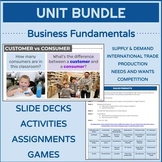 BUSINESS FUNDAMENTALS (Business Essentials) | UNIT BUNDLE 