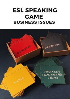 Preview of Business Issues / ESL Speaking Game