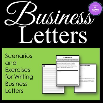 Preview of Business Letter Unit - Printable Workbook