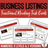 Business Listings Task Cards