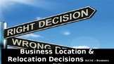 Business Location and Relocation Decisions