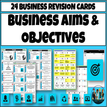 Preview of Business Management Aims and Objectives Task Cards