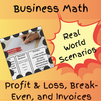 Preview of Business Math Unit: Practice Problems - Tariffs, Trade & Exchange Rates No Prep