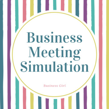 Preview of Business Meeting Simulation Role-Play