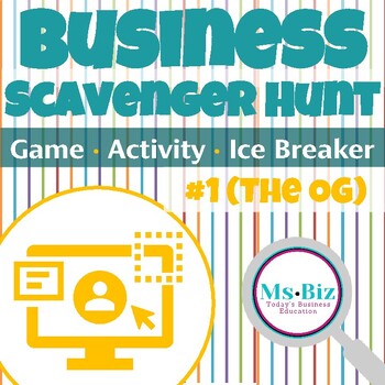 Preview of Online Scavenger Hunt #1 | Intro to Business Game or Assignment
