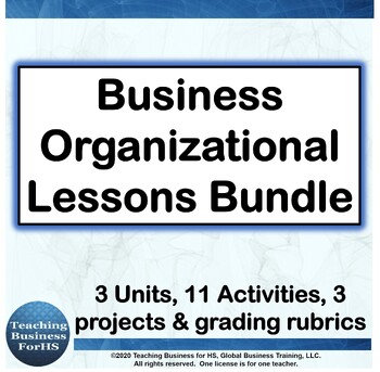 Preview of Business Organizational Lessons  Behavior, Culture and Structure BUNDLE