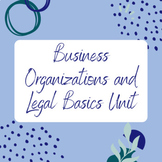 Business Organizations and Legal Basics Unit Plan
