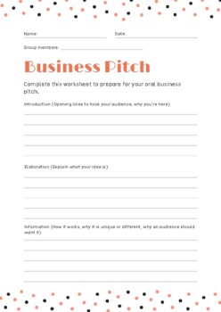 Preview of Business Pitch Template
