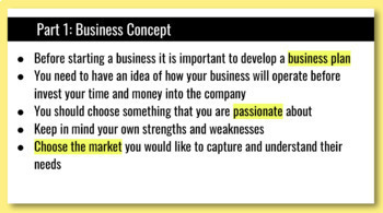 business plan entrepreneurship project