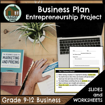 Preview of Business Plan Entrepreneurship Project (Grade 9-12)