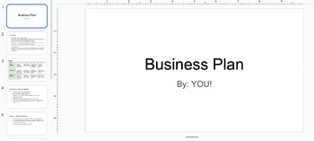 Preview of Business Plan Mock Up