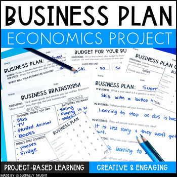 Preview of Business Plan Project for Financial Literacy - Create a Business Plan Project