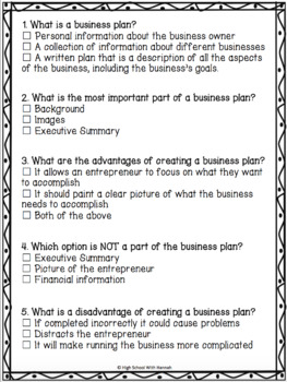 4.2.7 quiz business plans