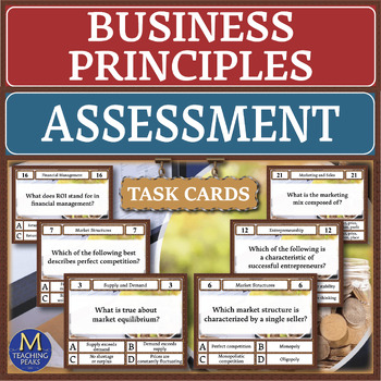 Preview of Business Principles: Assessment Task Cards