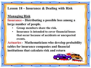 Preview of Business Principles - Lesson 18: Insurance & Dealing With Risk