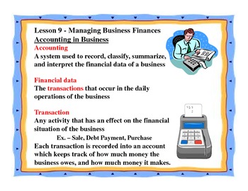Preview of Business Principles - Lesson 9: Managing Business Finances