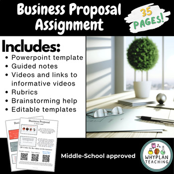 Preview of Cross-Curricular Enrichement Activity | Middle School Business Proposal