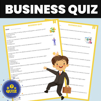 Preview of Business Quiz | Financial and Economics Trivia Quiz