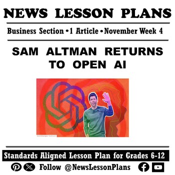 Preview of Business_Sam Altman Returns to Open AI_High School Current Events Reading_2023