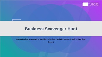 Preview of Business Scavenger Hunt