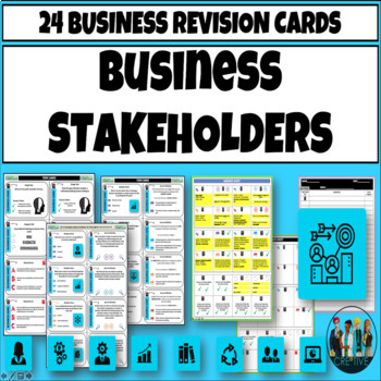 Preview of Business Stakeholders Task Cards