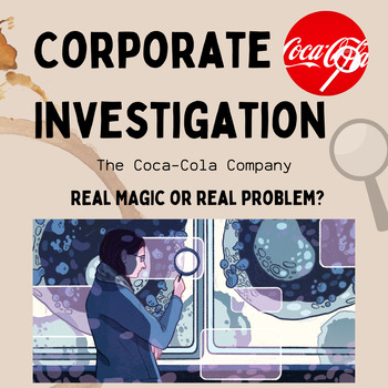 Preview of Business Study: Coca-Cola Corp Critique (Big Business- PPT, Worksheets, Groups)