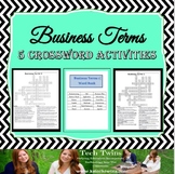 Business Terms Crossword Activities