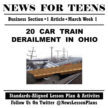 Preview of Business_Train Derailment in Ohio_Current Events News Articles Reading_2023