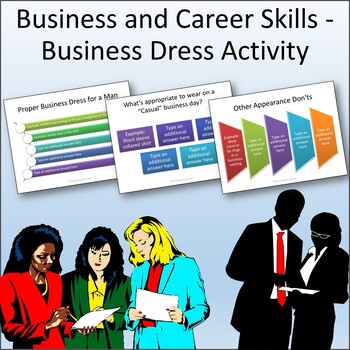 Preview of Business and Career Skills - Business Dress Lesson Activity