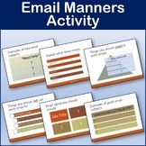 Business and Career Skills - Email Manners Lesson Activity