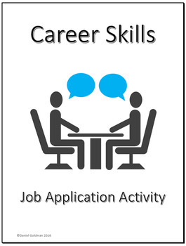 Preview of Business and Career Skills - Job Application Lesson Activity