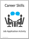 Business and Career Skills - Job Application Lesson Activity