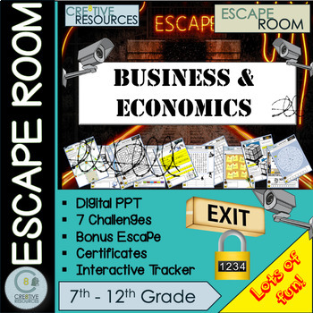 Preview of Business and Economics Escape Room