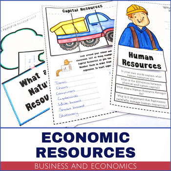 Preview of Business and Economics - Resources Activity Pack