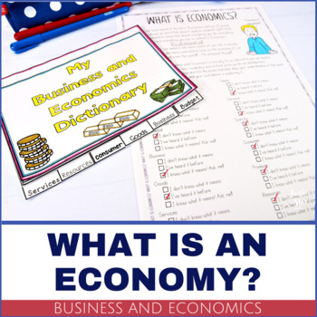 Preview of Business and Economics Vocabulary - PRINTABLE Dictionary Flip Book
