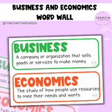 Business and Economics Word Wall