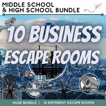 Preview of Business and Finance Escape Room Collection (Economics | Stakeholders | Product.