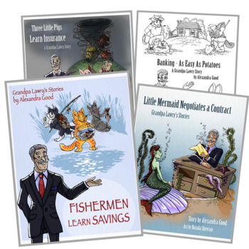 Preview of Business and Finance for Kids - eBOOK Bundle - Grandpa Lawry's Series 4 books