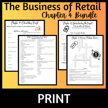 Preview of Business of Retail Chapter 4 Bundle