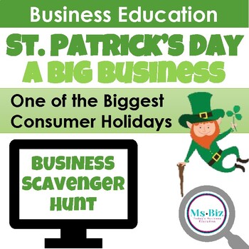 Preview of Business of St Patrick's Day Scavenger Hunt Game (Economics & Marketing)