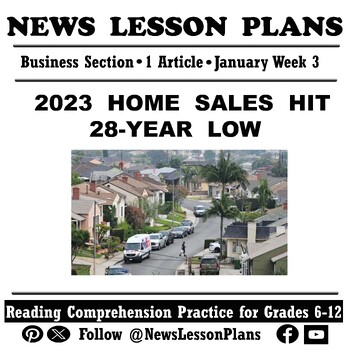 Preview of Business_ Home Sales Hit a 28 Year Low_Current Events Reading Comprehension_2024