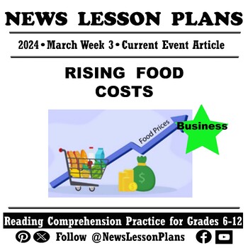 Preview of Business_Rising Food Costs_Current Events Reading Comprehension_2024