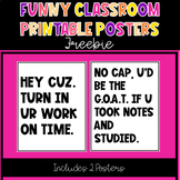 Bussin' Motivational and Funny Classroom Posters Freebie