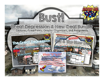 Preview of Bust!: The Great Depression & FDR's New Deal Bundle