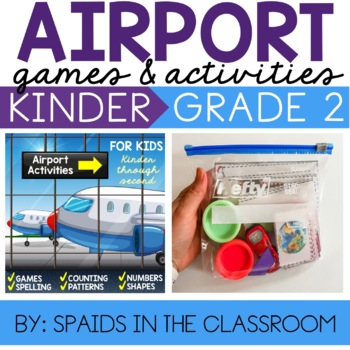 Busy Bags Airplane Travel Activities for Kids: Kindergarten to Second Grade