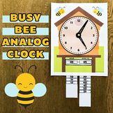 Busy Bee Analog Clock Craftivity - Telling Time for 1st an