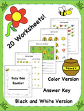Busy Bee Booklet {Packet of 20 Worksheets!}