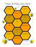 Busy Bees Birthday Chart