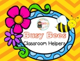 Busy Bees Classroom Helpers mini bulletin board set